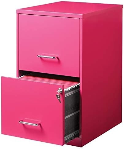 Scranton & Co 2 Drawer File Cabinet in Pink