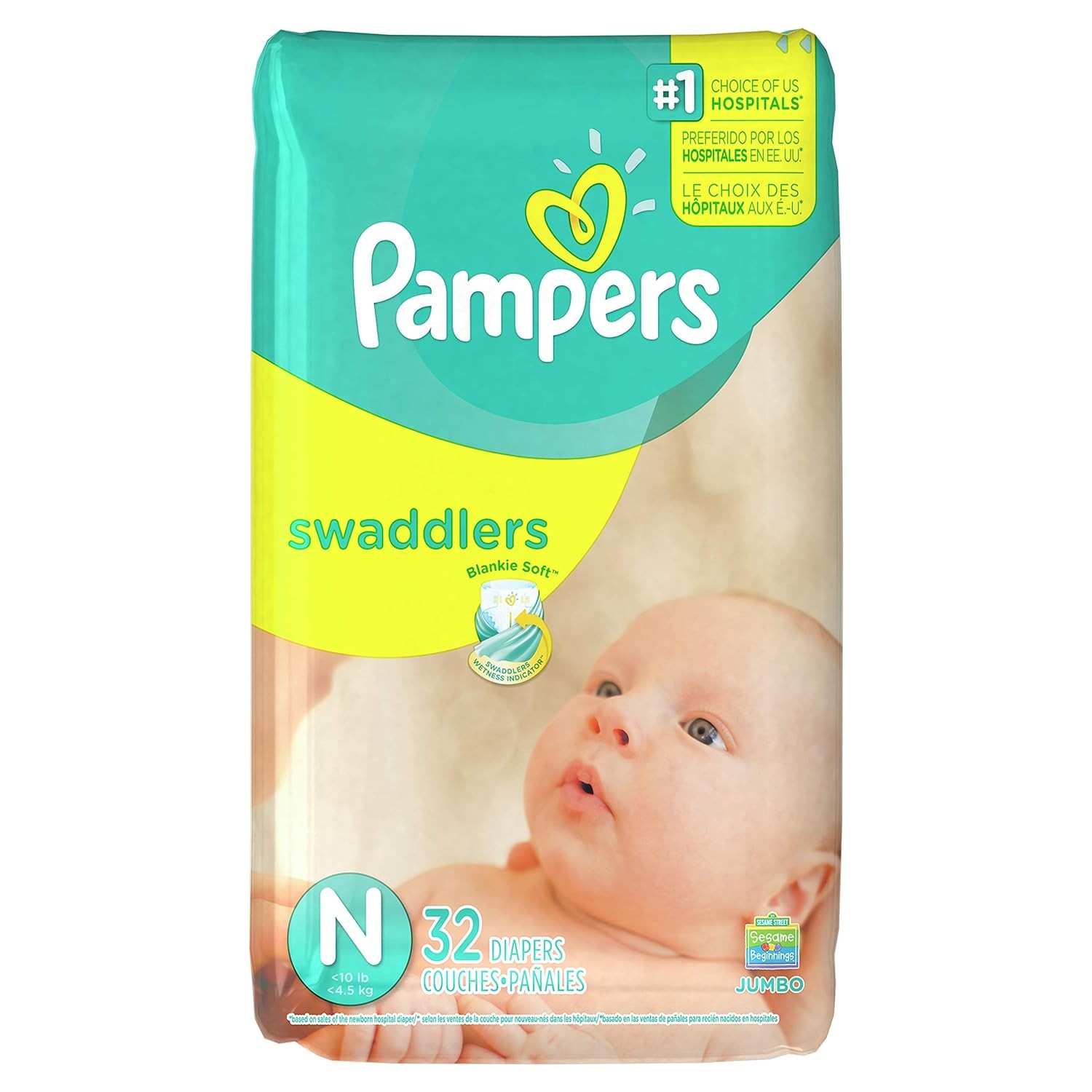 Pampers Swaddlers Jumbo, 32 ct