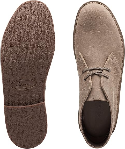 Clarks Men's Bushacre 2 Chukka Boot : Taupe Suede