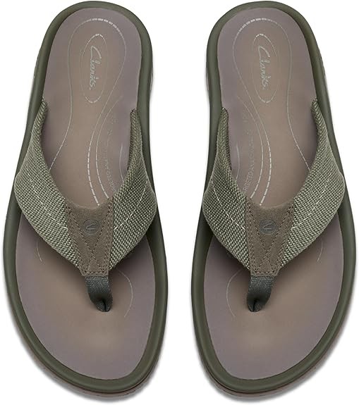 Clarks Mens Wesley Belt : Olive Textile