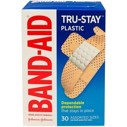 BAND-AID PLASTIC ASST 30s
