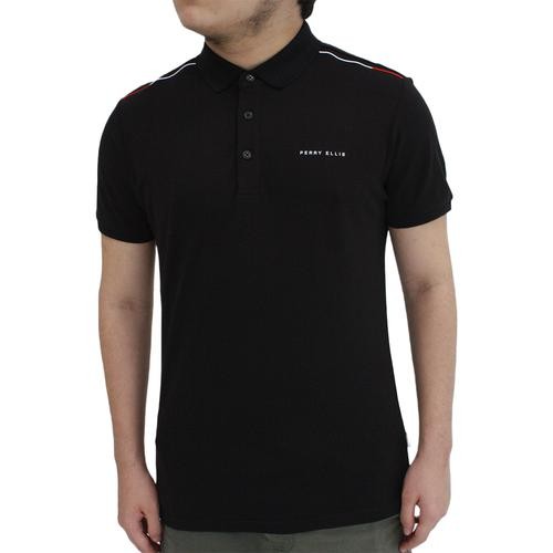 Perry Ellis Men's Polo with Contrast Stitching
