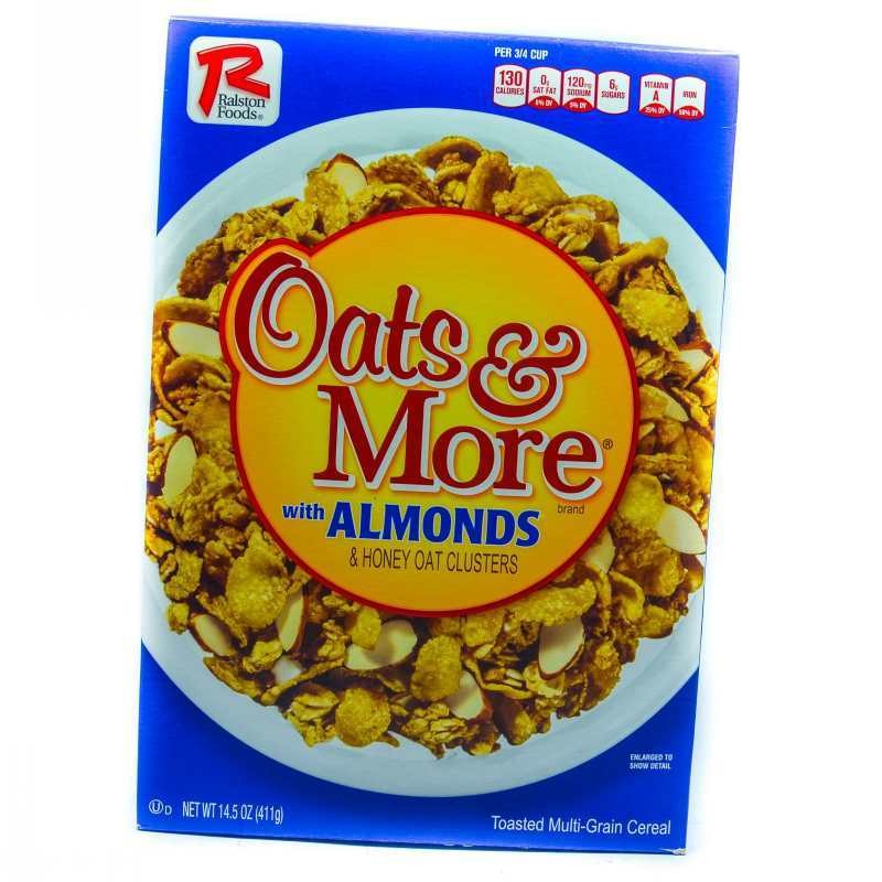 RALSTON FOODS OATS & MORE H/ALMOND 411G