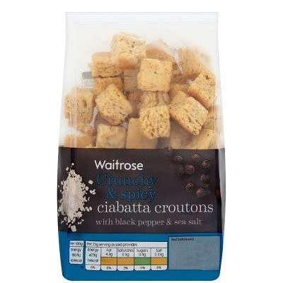 WAITROSE P&S CIABATTA CROUTON 100G