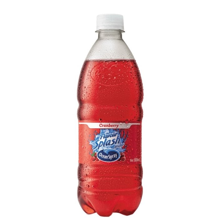 OCEAN SPRAY FLAV SPLASH CRANBERRY 600ml