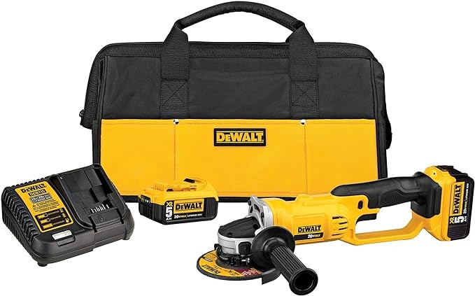 DEWALT 20V MAX* Angle Grinder Tool Kit, 4-1/2-Inch (DCG412P2)