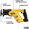 DEWALT 20V MAX Cordless Reciprocating Saw, Compact, Variable Speed, LED Light, Bare Tool Only (DCS387B)