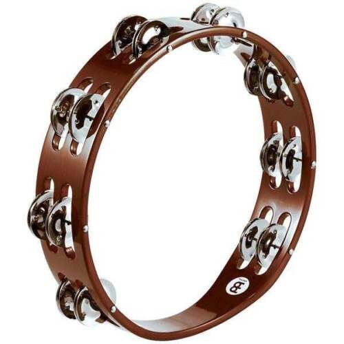 Meinl Percussion Traditional Wood Tambourine with Nickel Plated Steel Jingles