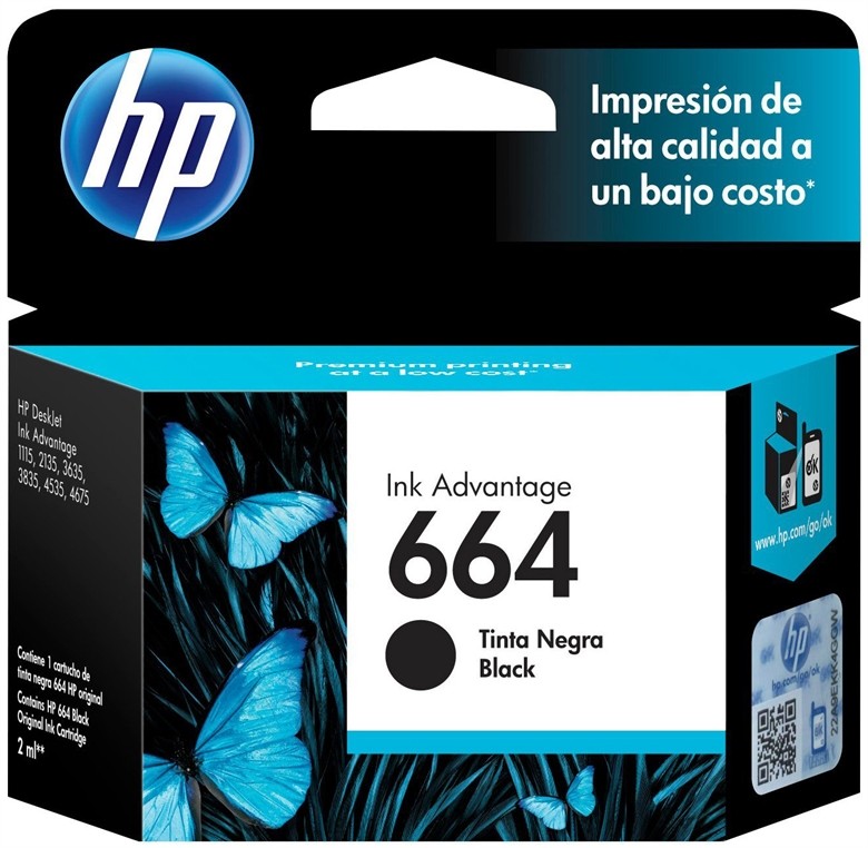 HP - Ink cartridge - Black 664