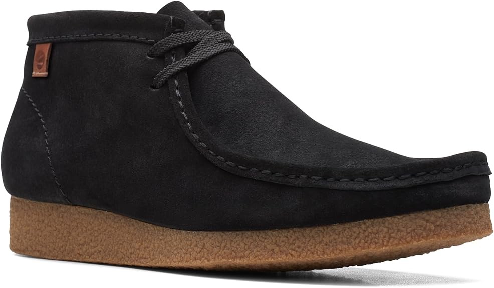 Clarks Men's Shacre Boot : Black Suede