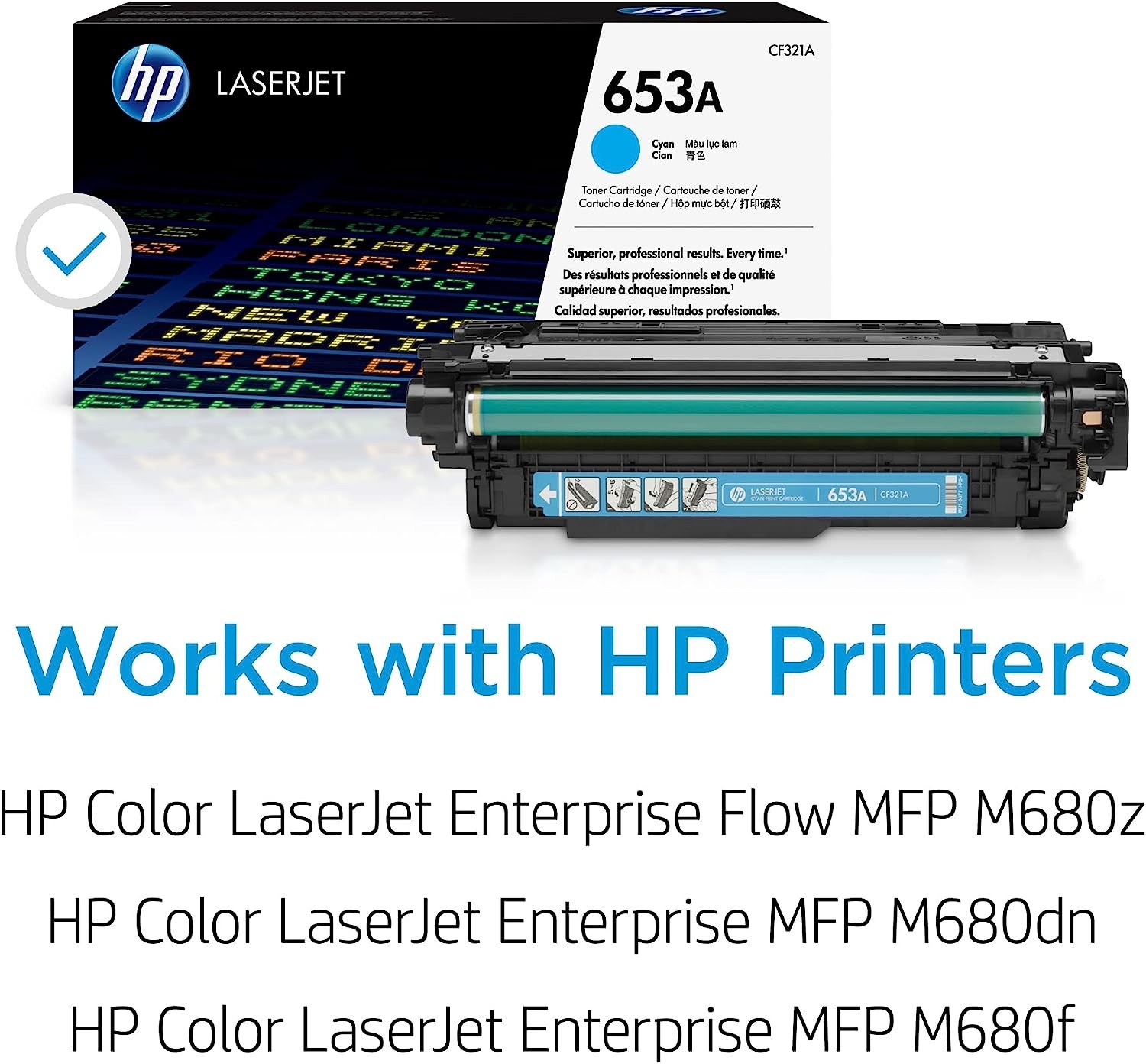 HP 653A - Cyan - original