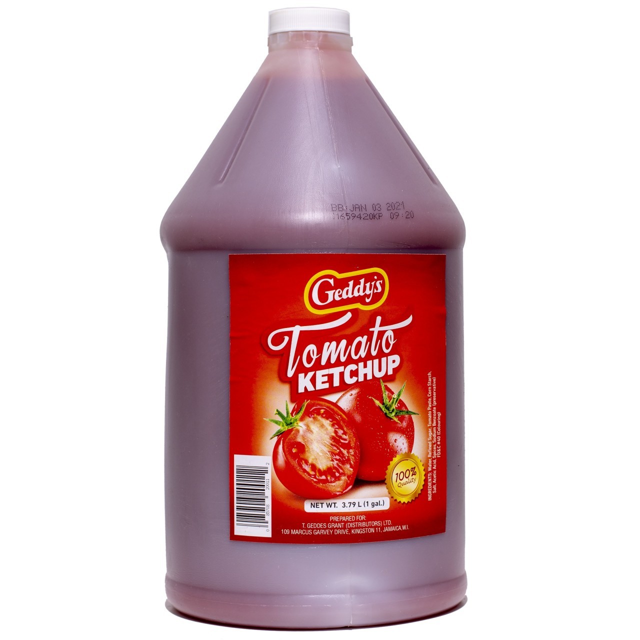 GEDDYS KETCHUP TOMATO 1gal