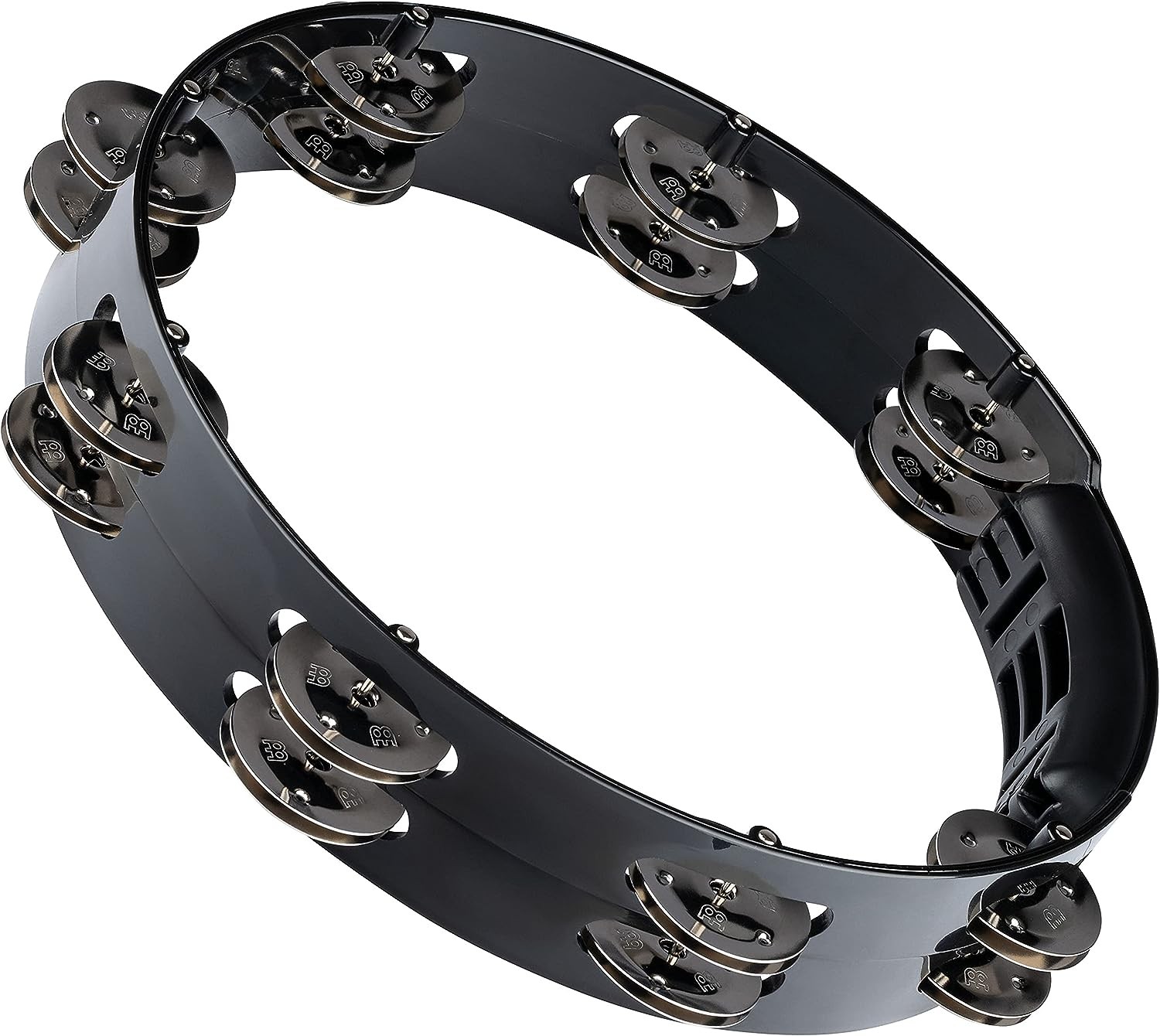 Meinl HTT10BK Tour Single Row Tambourine - 10" Black