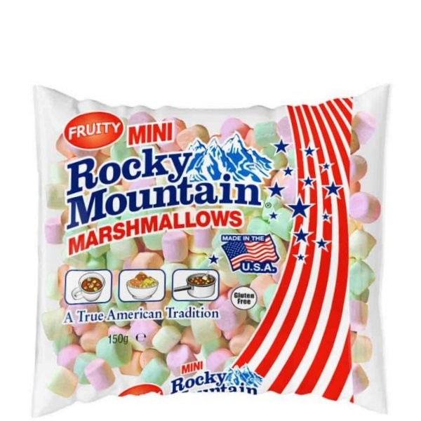 ROCKY MT MARSHMALLOWS FRUITY MINI 150g