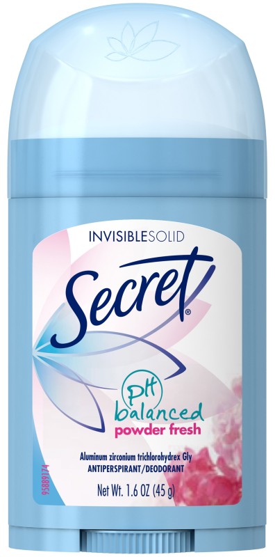 Secret Invisible Solid Antiperspirant & Deodorant Ph Balanced Powder Fresh Scent 1.6 Oz