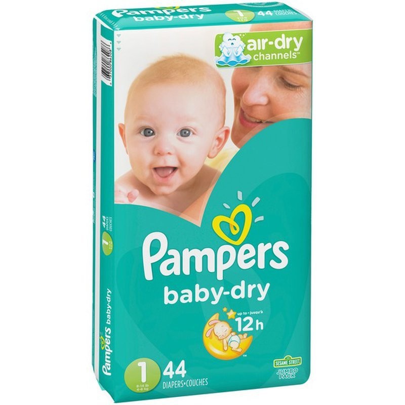 PAMPERS BABY DRY JUMBO #1 44s