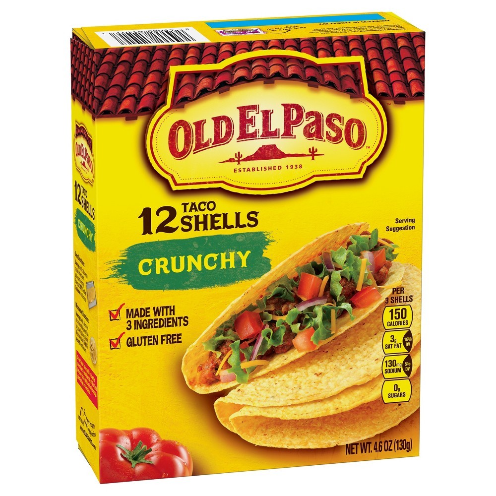 OLD EL PASO TACO SHELLS 12ct 130g