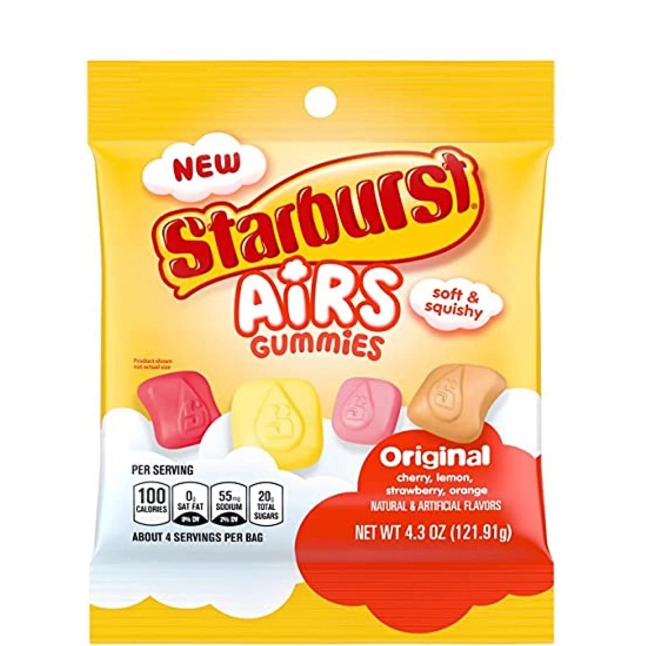 STARBURST GUMMIES AIRS ORIGINAL 4.3oz