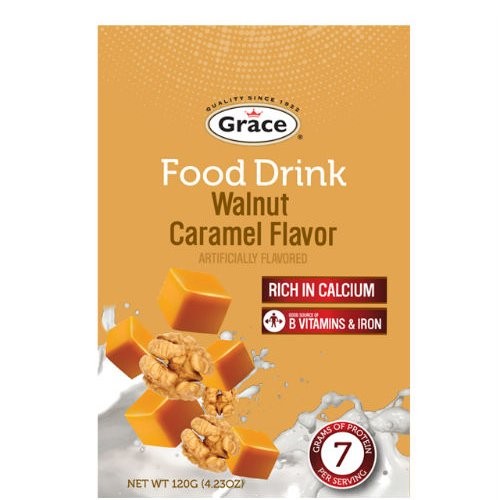 GRACE FOOD DRINK WALNUT CARAMEL 120g