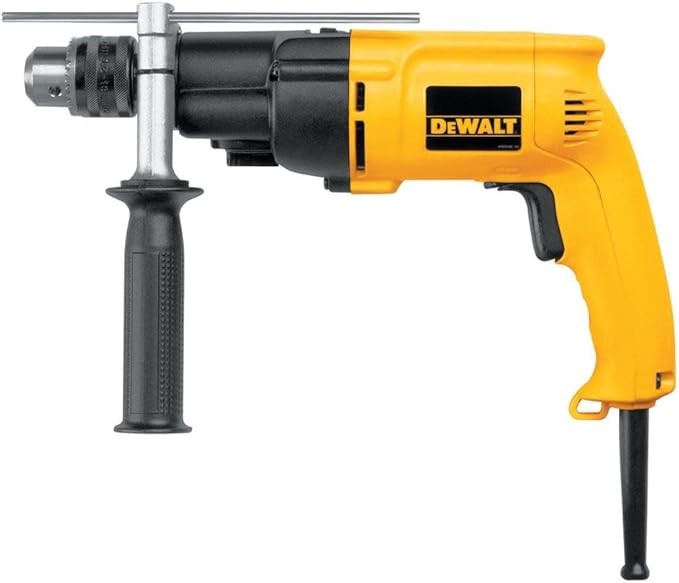 DEWALT DW505 1/2-Inch 7.2-Amp Variable-Speed Reversing Dual Range Hammerdrill with DEWALT DW5207 7-Piece Premium Percussion Masonry Drill Bit Set