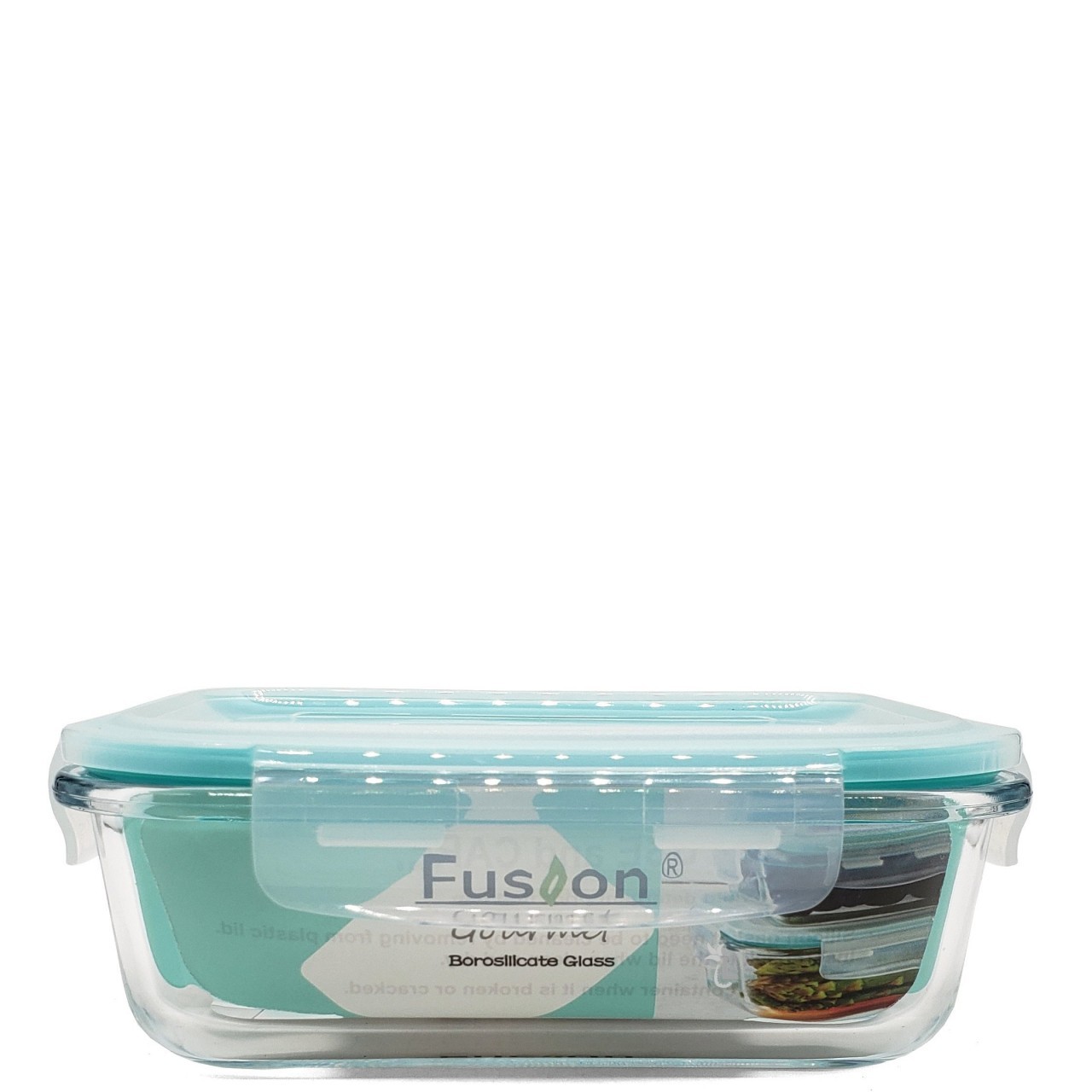 FUSION GLASS CONTAINER RECTANGLE lrg