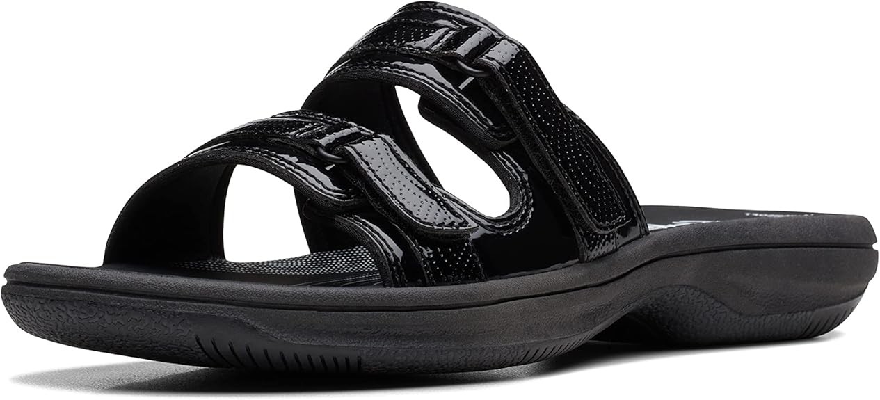 Clarks Womens Breeze Piper ( Black Patent)