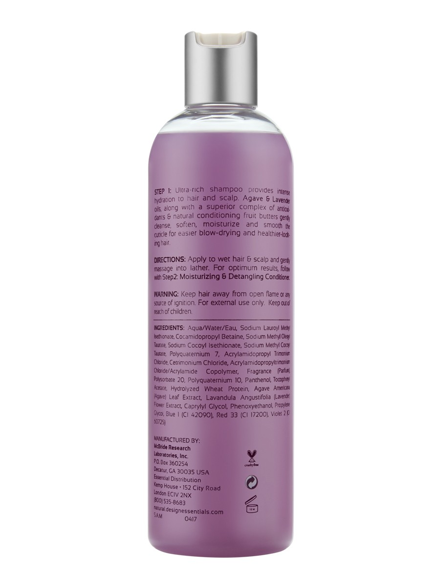 De Scalp Natural Agave and Lavender Blow-Dry and Silk Press Collection 12oZ
