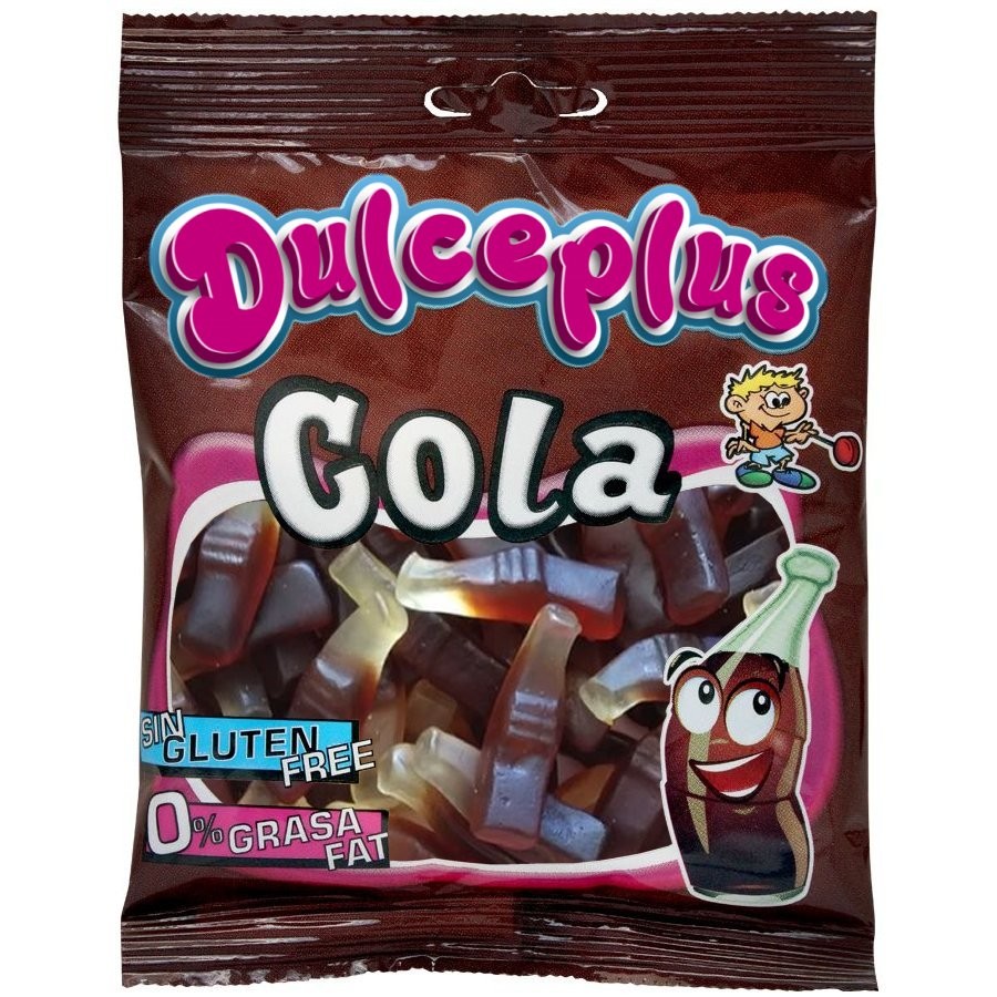 DULCEPLUS GUMMI COLA BOTTLES 100g