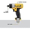 DEWALT 12V MAX Cordless Screwdriver, 1/4-Inch Hex Chuck, 1-Inch Bit Tips, Electric (DCF610S2)