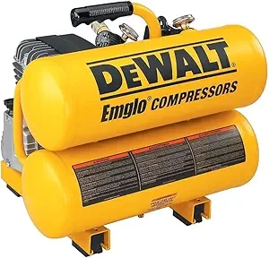 DeWalt D55151 2 Hp 4 Gal Hand Carry Twin Tanks, 14 Amps