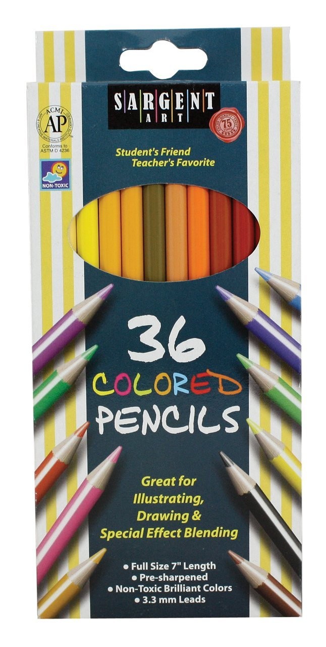 Sargent Art 22-7236 36-Count Assorted Colored Pencils