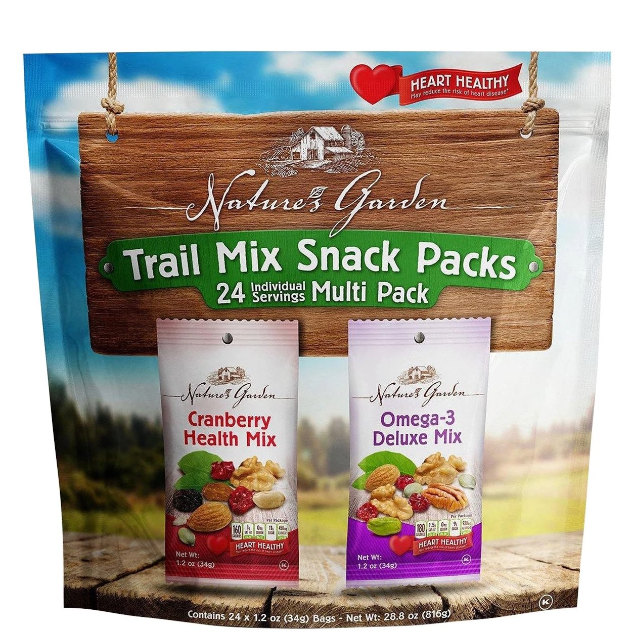 NATURES GARDEN IMMUNE TRAIL MIX 24x34g