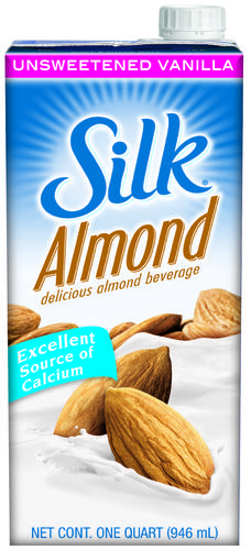 Silk Unsweet Vanilla Almondmilk 6 Units / 32 oz / 946 ml