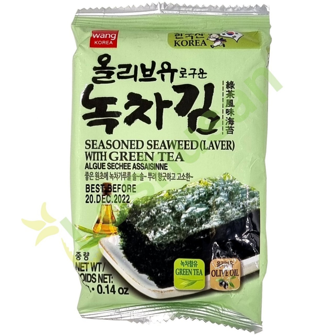 WANG SEAWEED SNACK GREEN TEA 4g