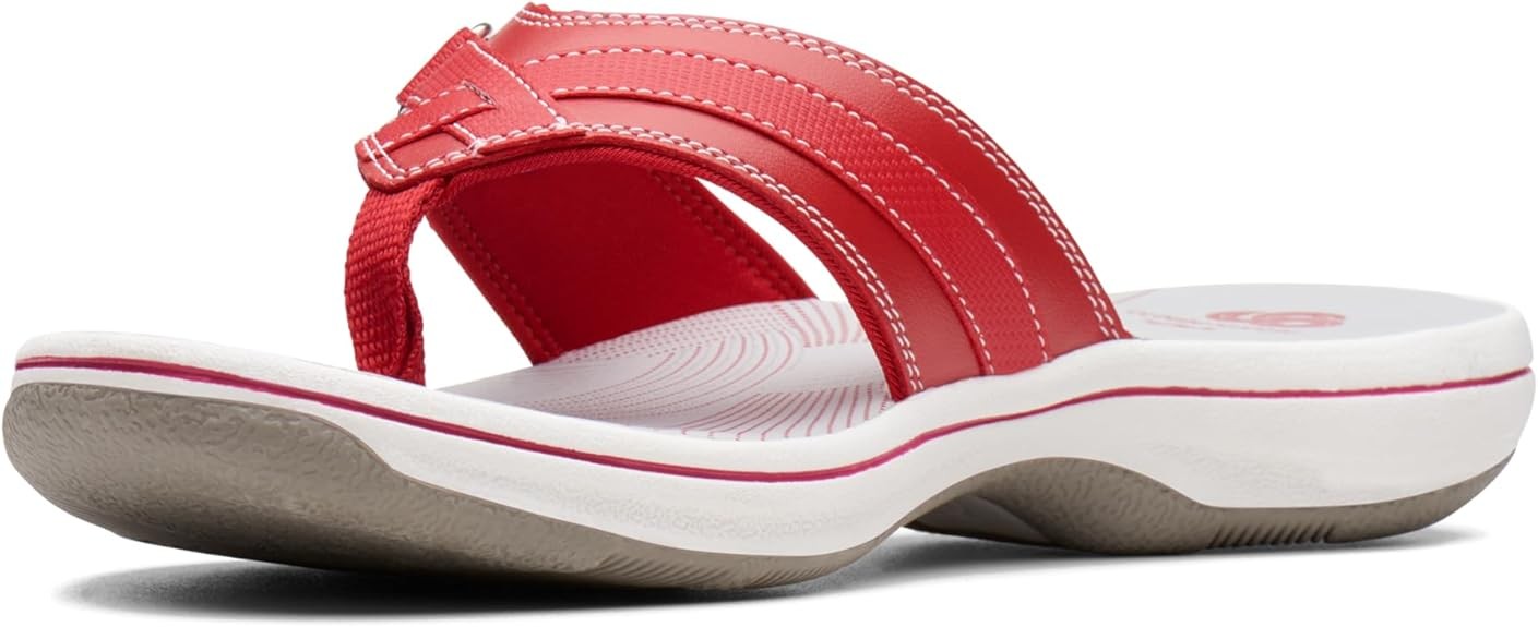 Clarks Womens Breeze Sea (Red Synthetic)