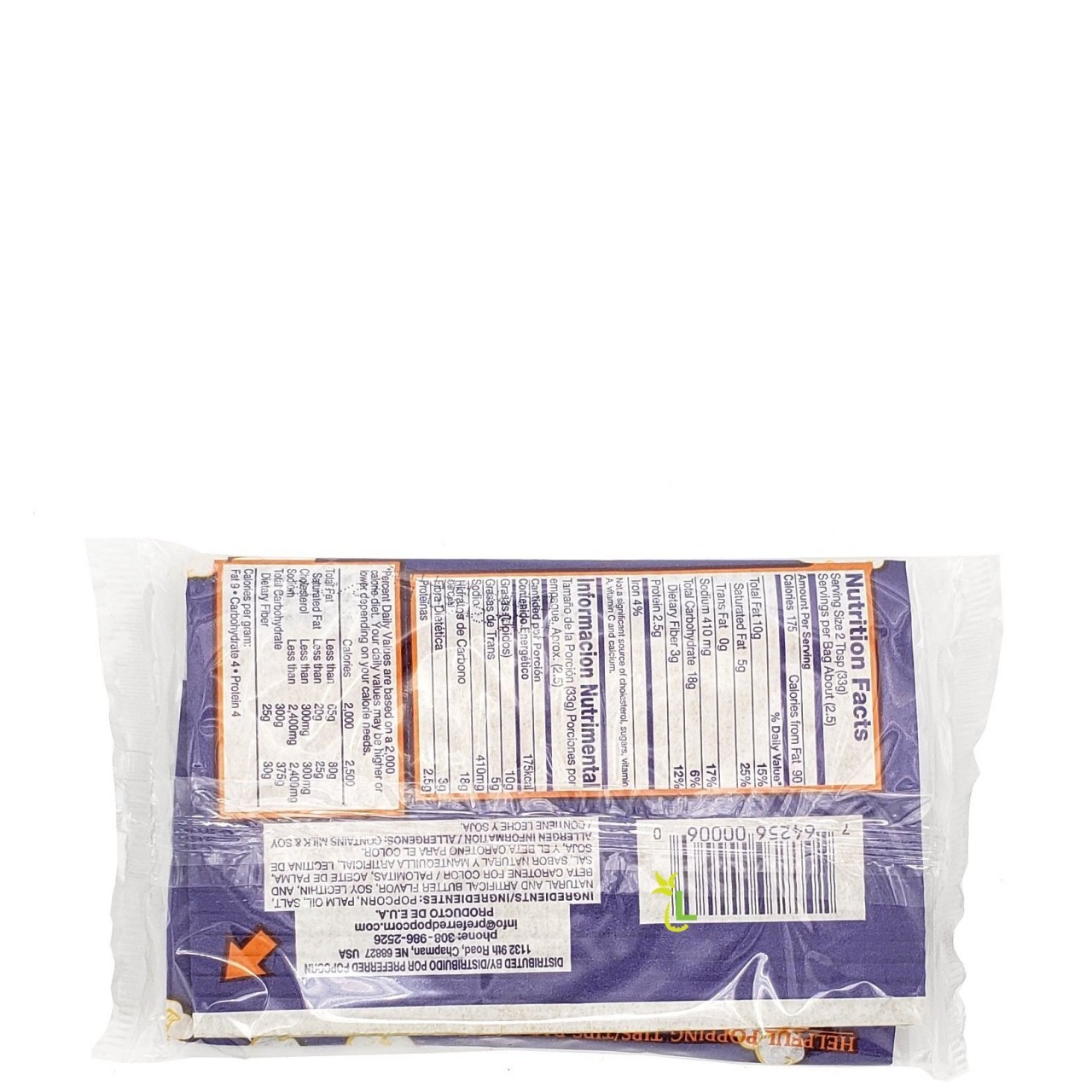 PREFERRED POPCORN EX BUTTER 85g