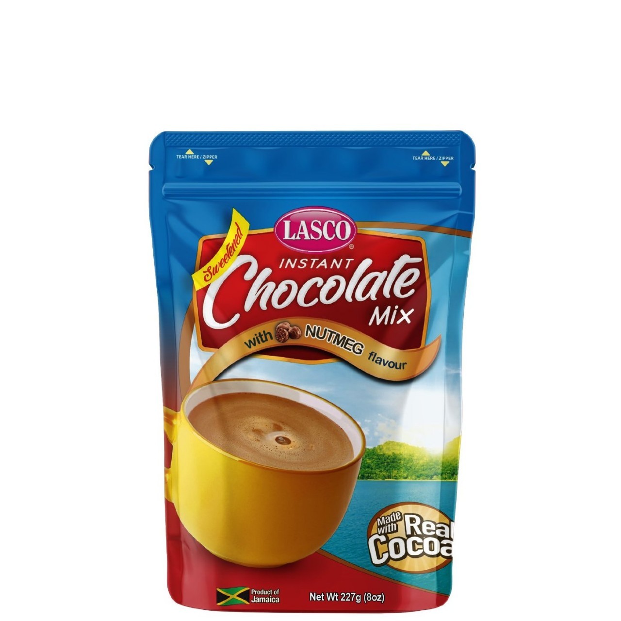 LASCO INSTANT CHOC W/NUTMEG POUCH 8oz