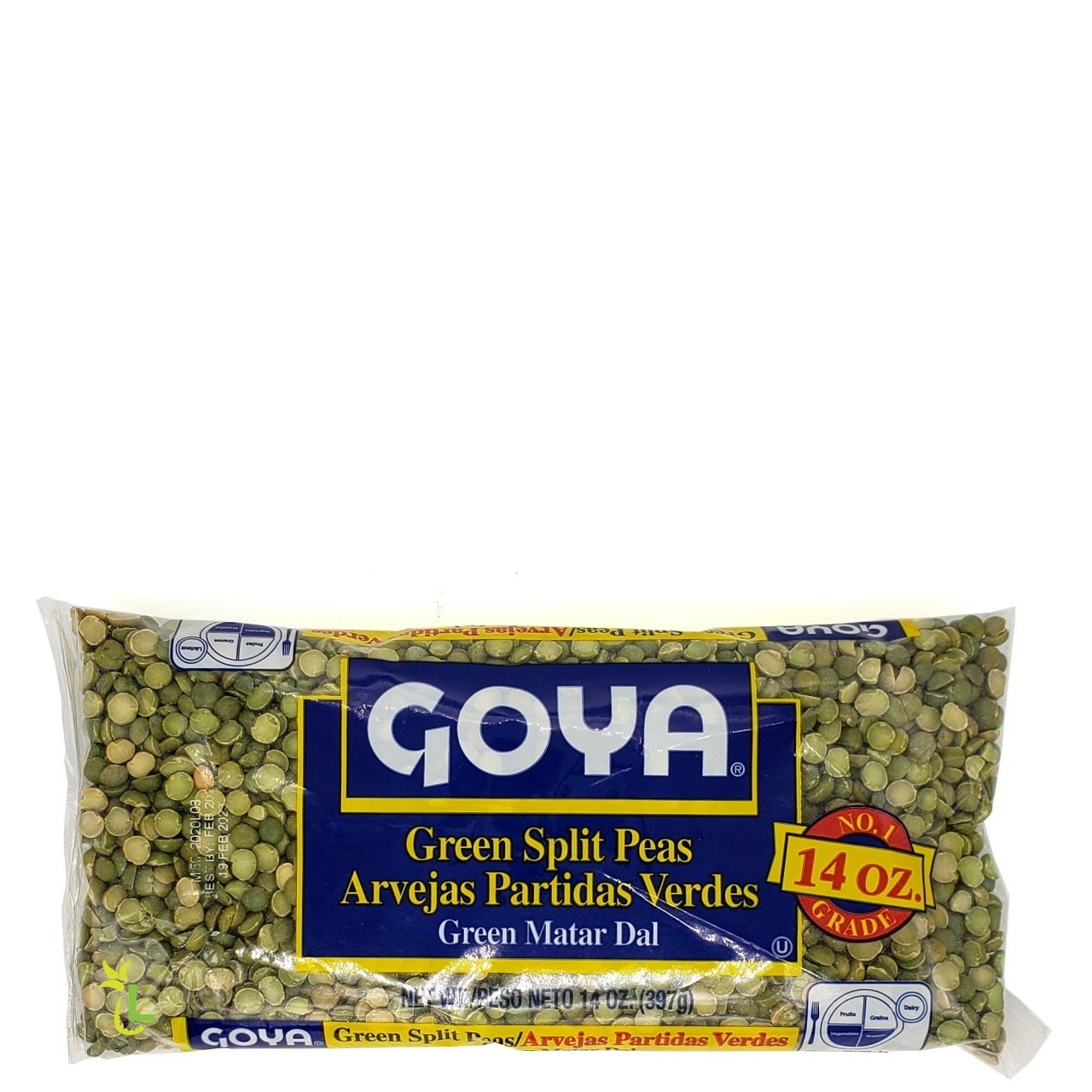 GOYA DRY PEAS GREEN SPLIT 14oz