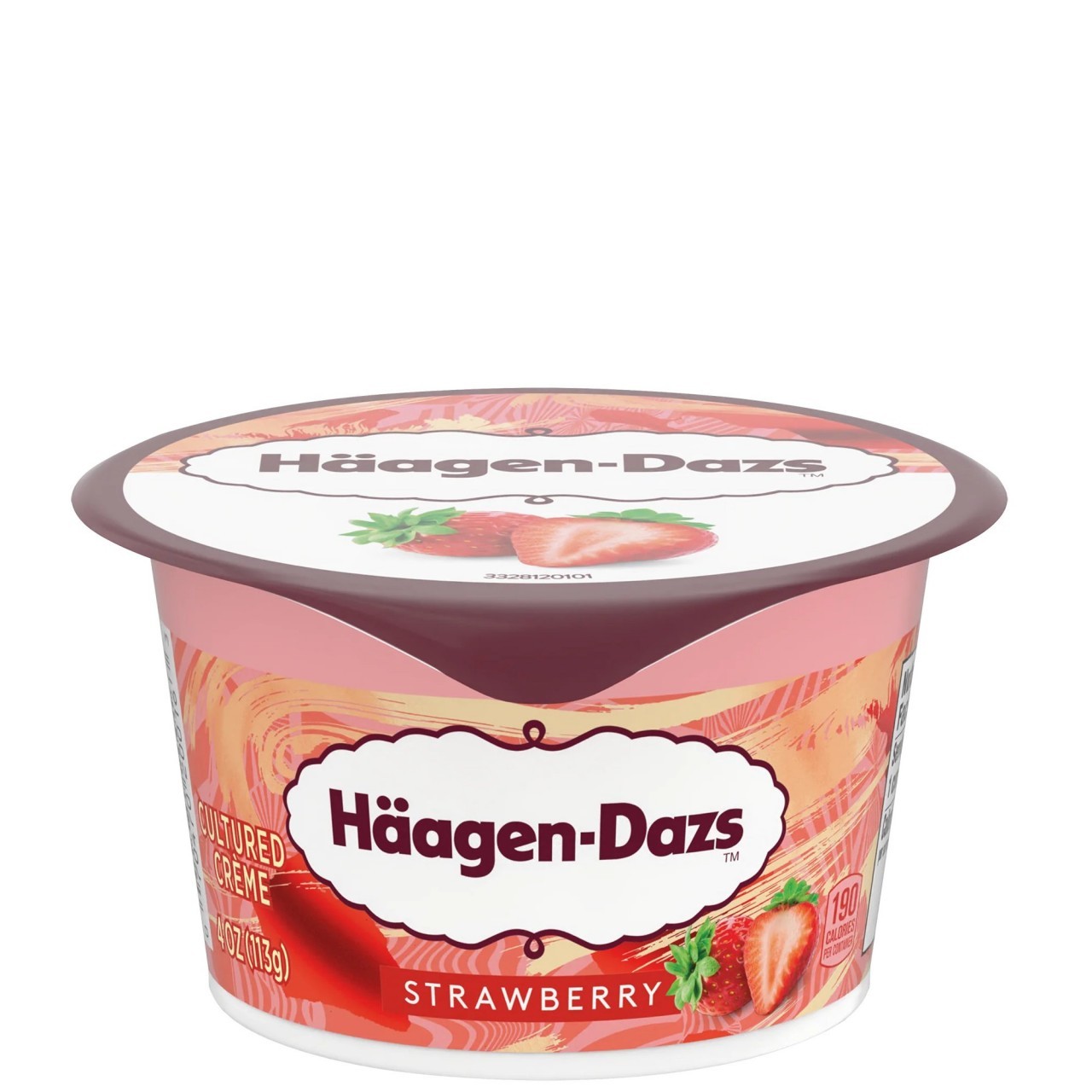 HAAGEN DAZS CULTURED STRAWBERRY 4oz