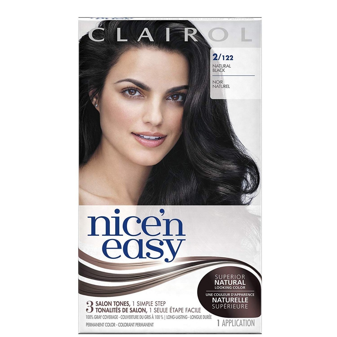 CLAIROL NICE 'N EASY 122 NAT BLACK