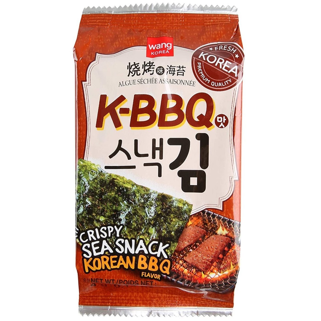 WANG BBQ SEAWEED SNACK 0.14oz