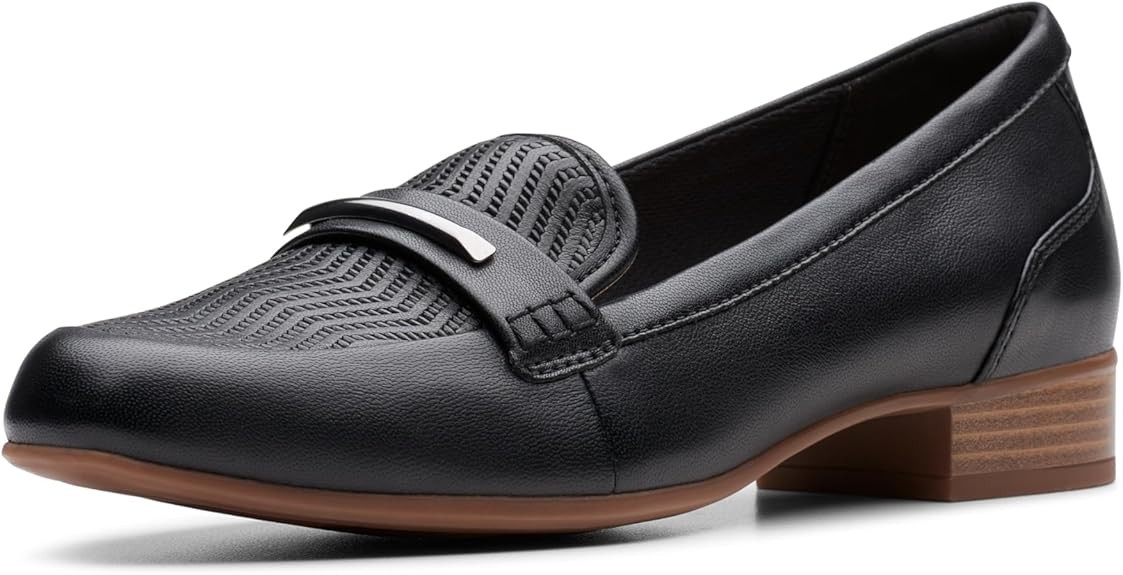 Clarks Womens Juliet Aster (Black Leather)