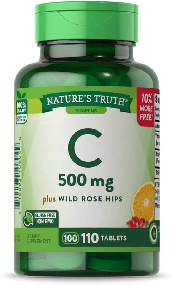 Nature's Truth Vitamin C Tablets, 500 mg, 110 Count