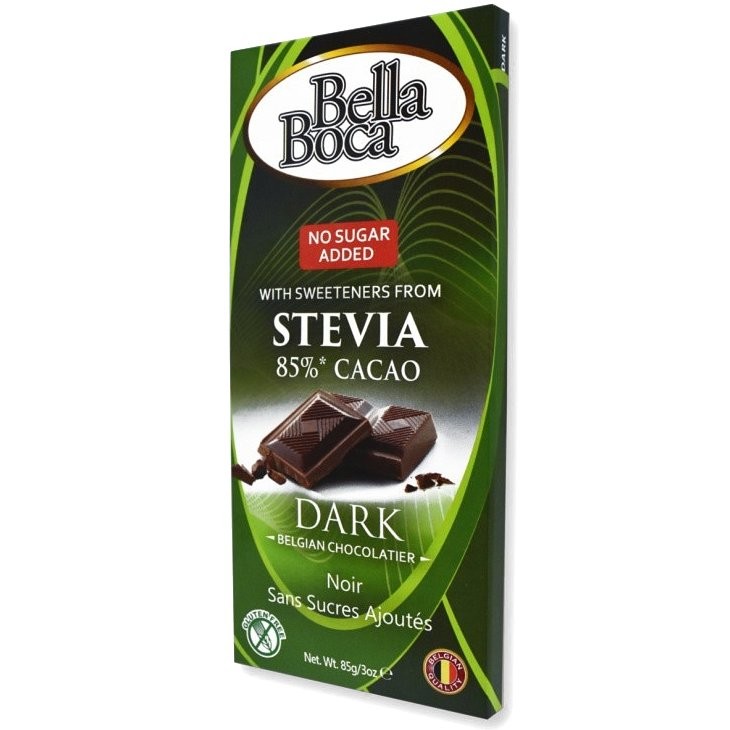 BELLA BOCA STEVIA BAR DARK 85g