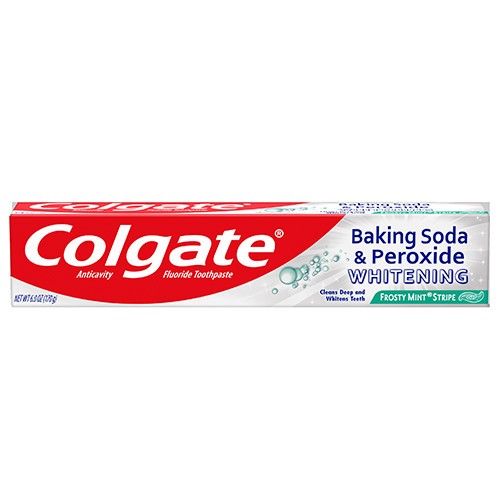 COLGATE B/SODA & PEROXIDE FRUSTY MINT STRIPE 6oz