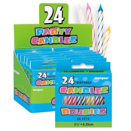 Unique Candle B'day Multi 24