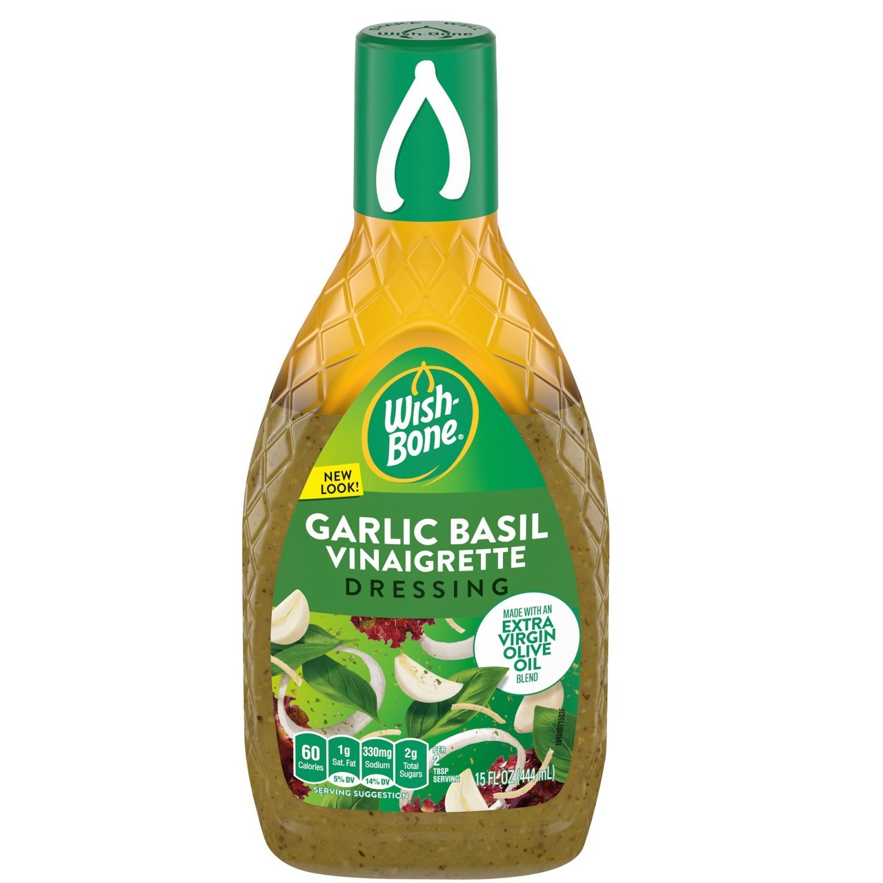 WISHBONE GARLIC BASIL VINAIGRETTE 15oz