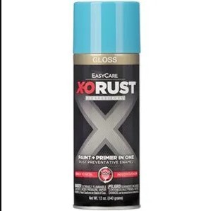 12oz. Gloss Light Blue X-O Rust Spray Paint and Primer