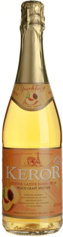 Keror Sparkling Peach-Grape Juice, 750ml