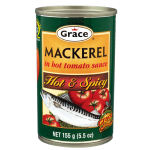 Grace Mackerel In Hot Tomato Sauce, Hot and Spicy, 5.5 oz